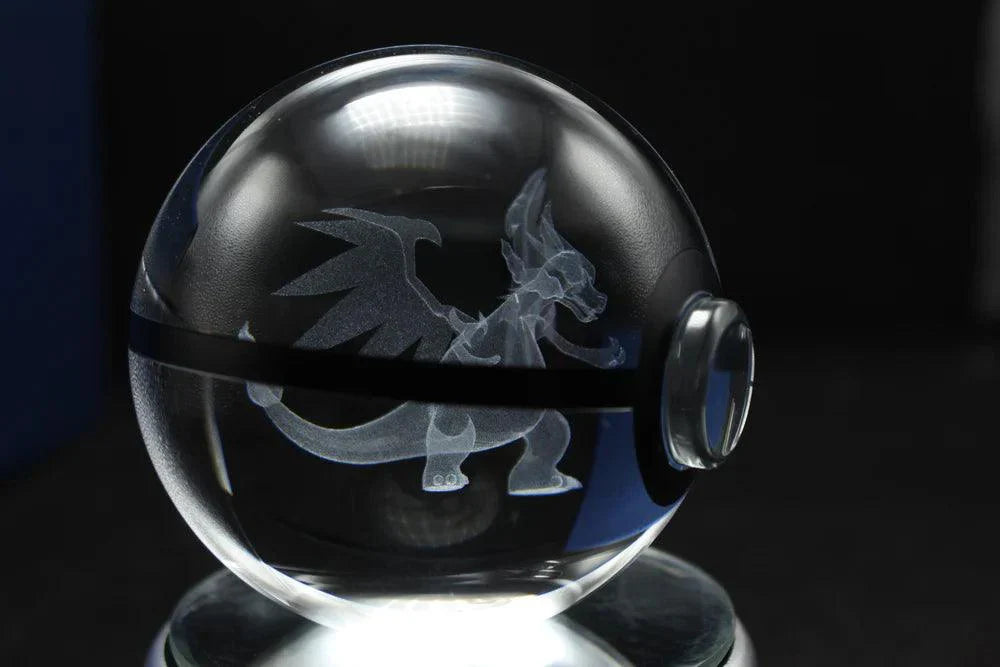 Pokéball Lumineuse Cristal Méga-Dracaufeu - Pokéled