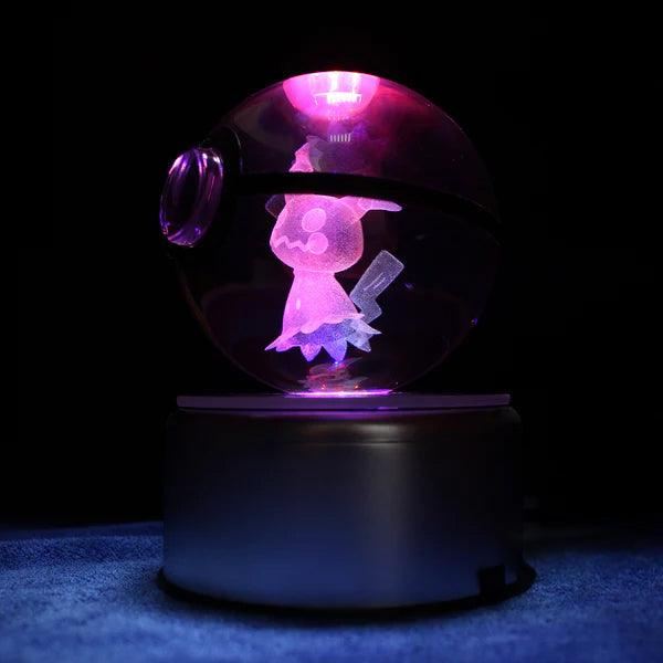 Pokéball Lumineuse Cristal Mimiqui - Pokéled