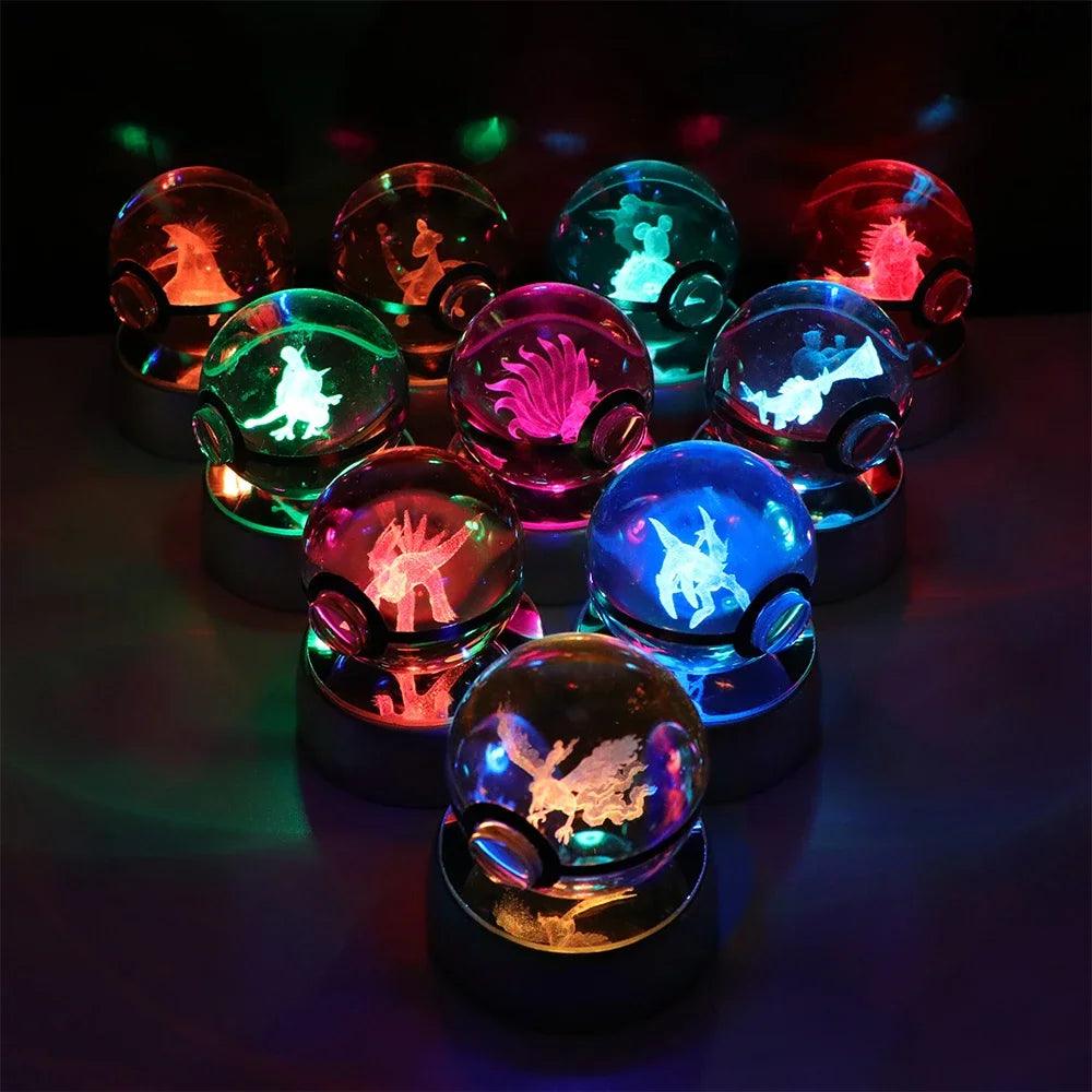 Pokéball Lumineuse Cristal Méga-Dracaufeu - Pokéled