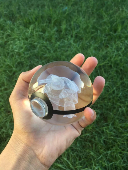 Pokéball Lumineuse Cristal Tortank - Pokéled