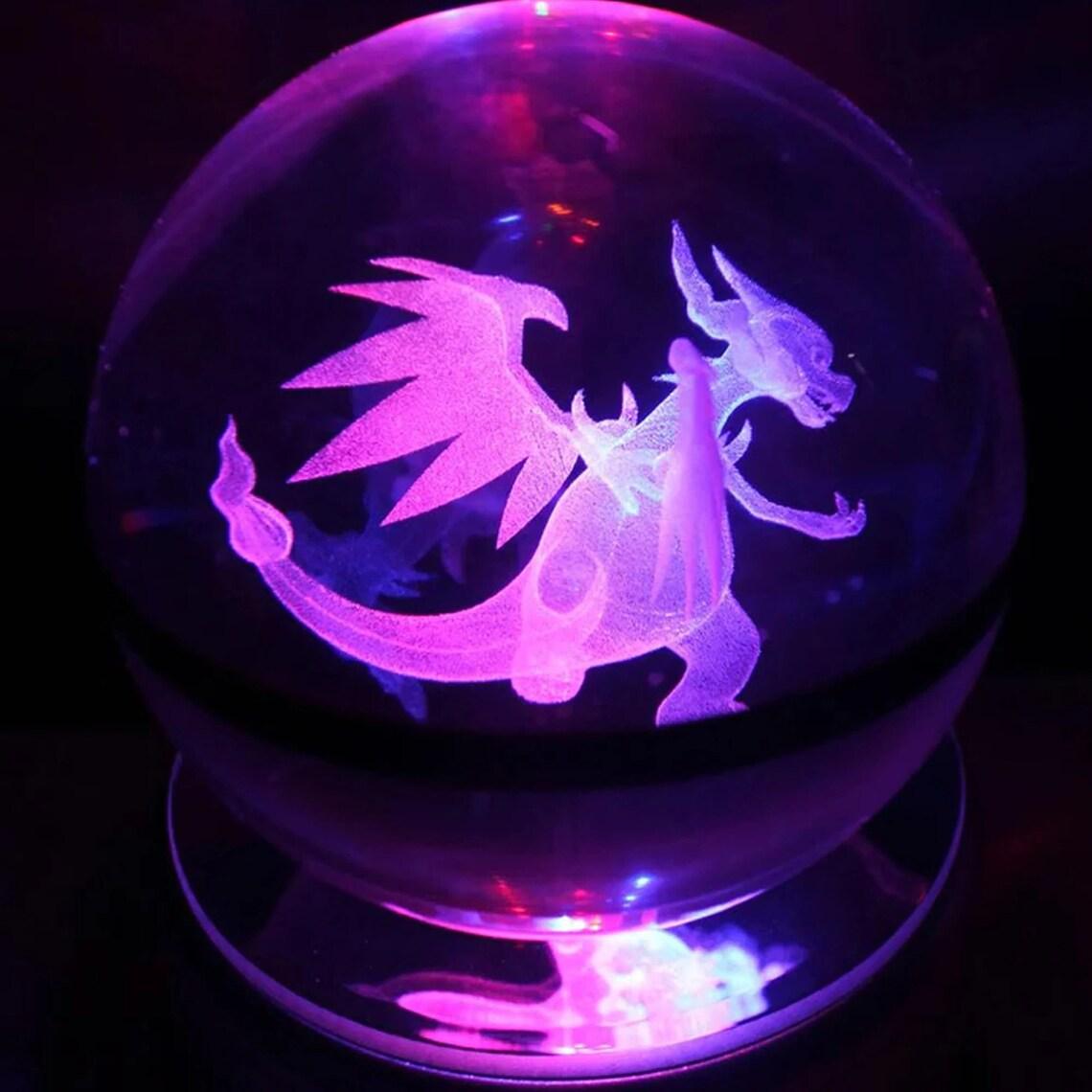 Pokéball Lumineuse Cristal Méga-Dracaufeu - Pokéled